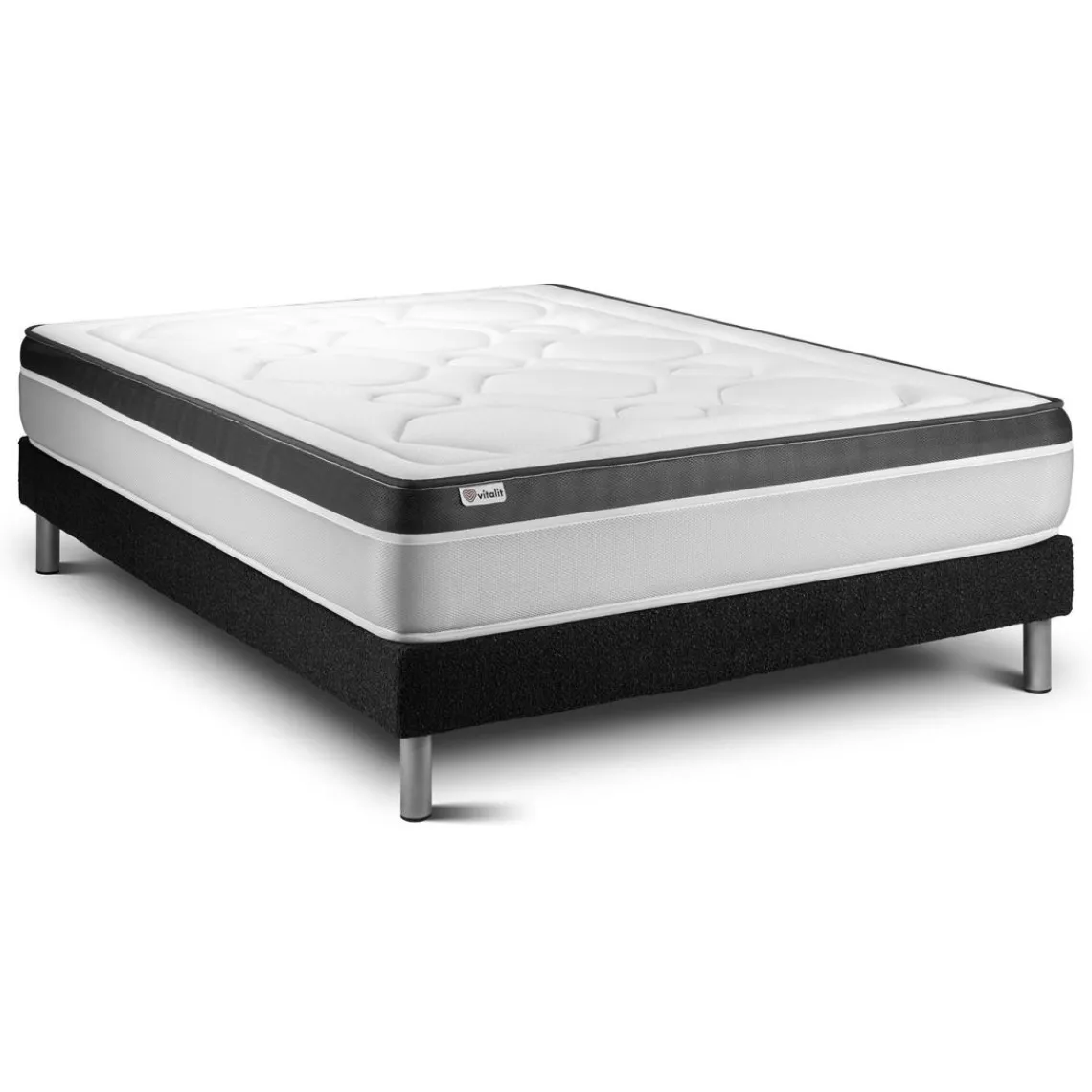 VITALIT Ensemble VITAL ERGO sommier kit noir Sale