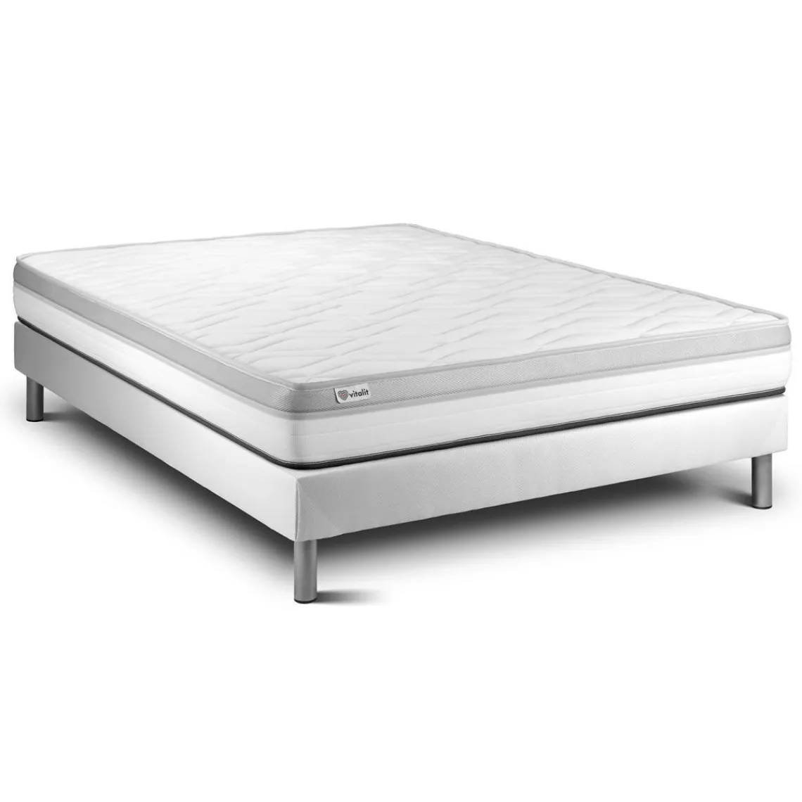 VITALIT Ensemble VITAL RELAX sommier Kit blanc New