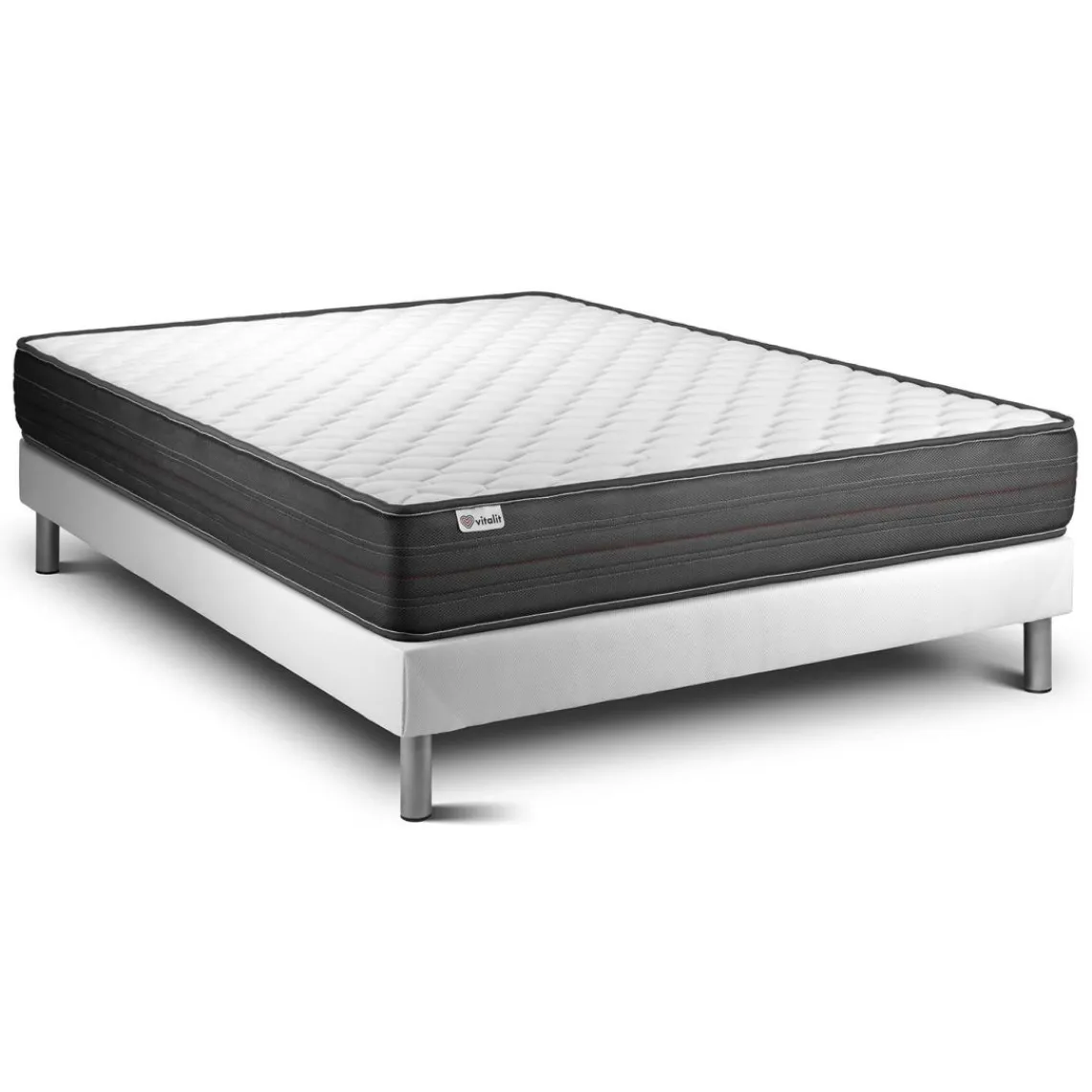 VITALIT Ensemble VITALPOWER sommier Kit blanc