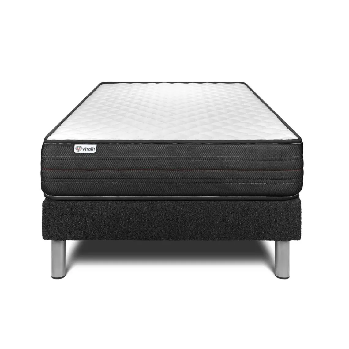 Prestige literie Ensemble VITALPOWER sommier Kit noir