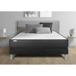 VITALIT Ensembles matelas sommiers VITALPOWER noir Outlet