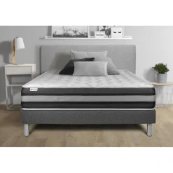 VITALIT Ensembles matelas sommiers gris VITALSPRING ZEN Hot