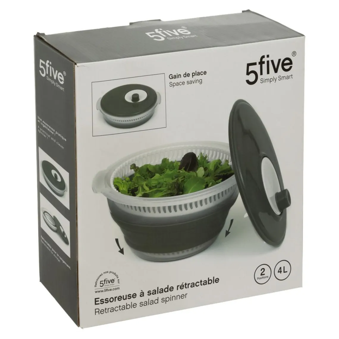 3S. x Home Essoreuse mécanique retractable vert