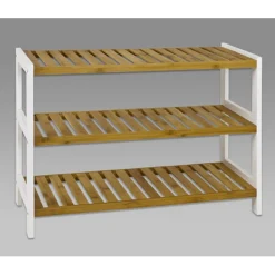 3S. x Home Etagère à chaussures bois et bambou trois niveaux Online