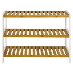 3S. x Home Etagère à chaussures bois et bambou trois niveaux Online