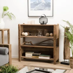 Macabane Etagère ANDRIAN 3 Niveaux Bois Pin Recyclé Clearance