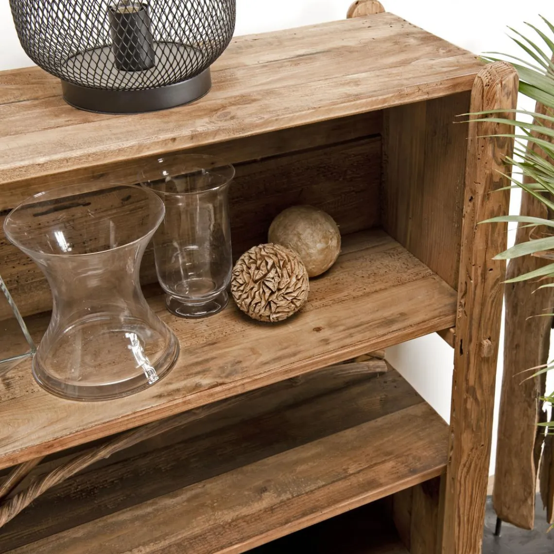 Macabane Etagère ANDRIAN 3 Niveaux Bois Pin Recyclé Clearance