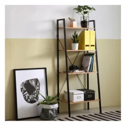 Calicosy Etagère de rangement 4 niveaux style industriel Clearance