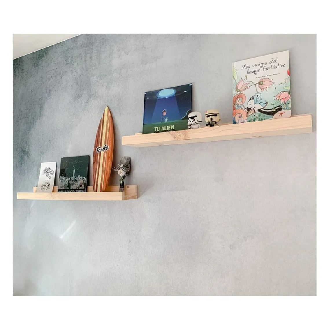 Calicosy Etagère murale en pin massif grand modèle Hot