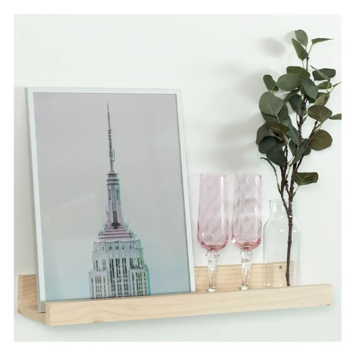 Calicosy Etagère murale en pin massif petit modèle New