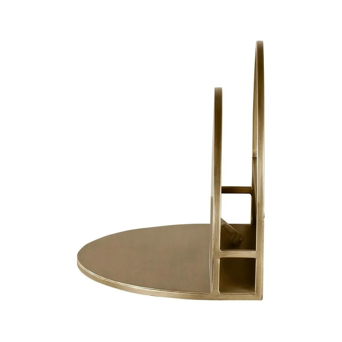 Zago Etagère murale métal laiton antique 40cm