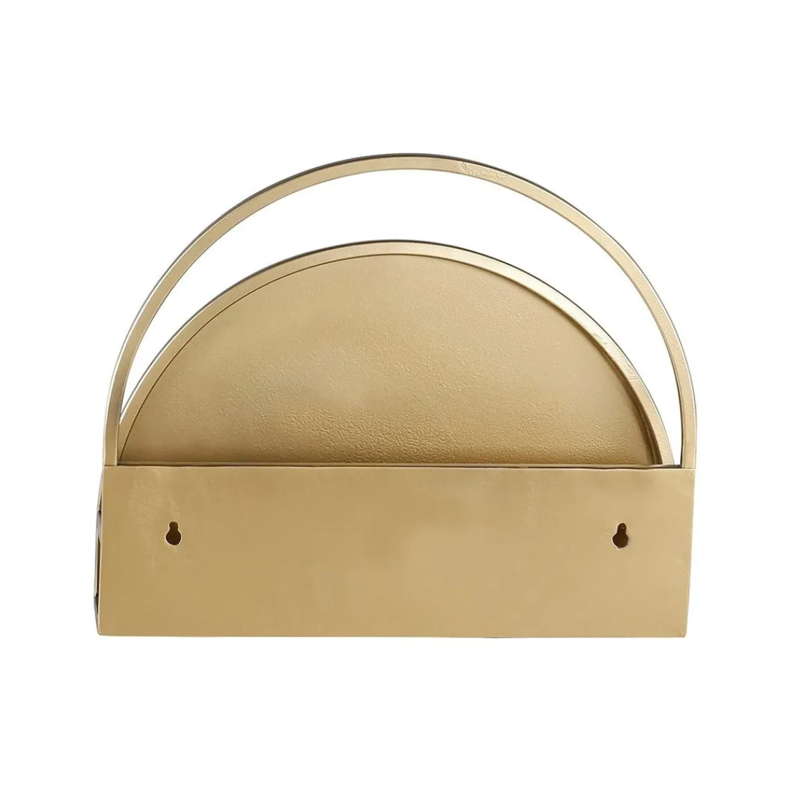 Zago Etagère murale métal laiton antique 40cm