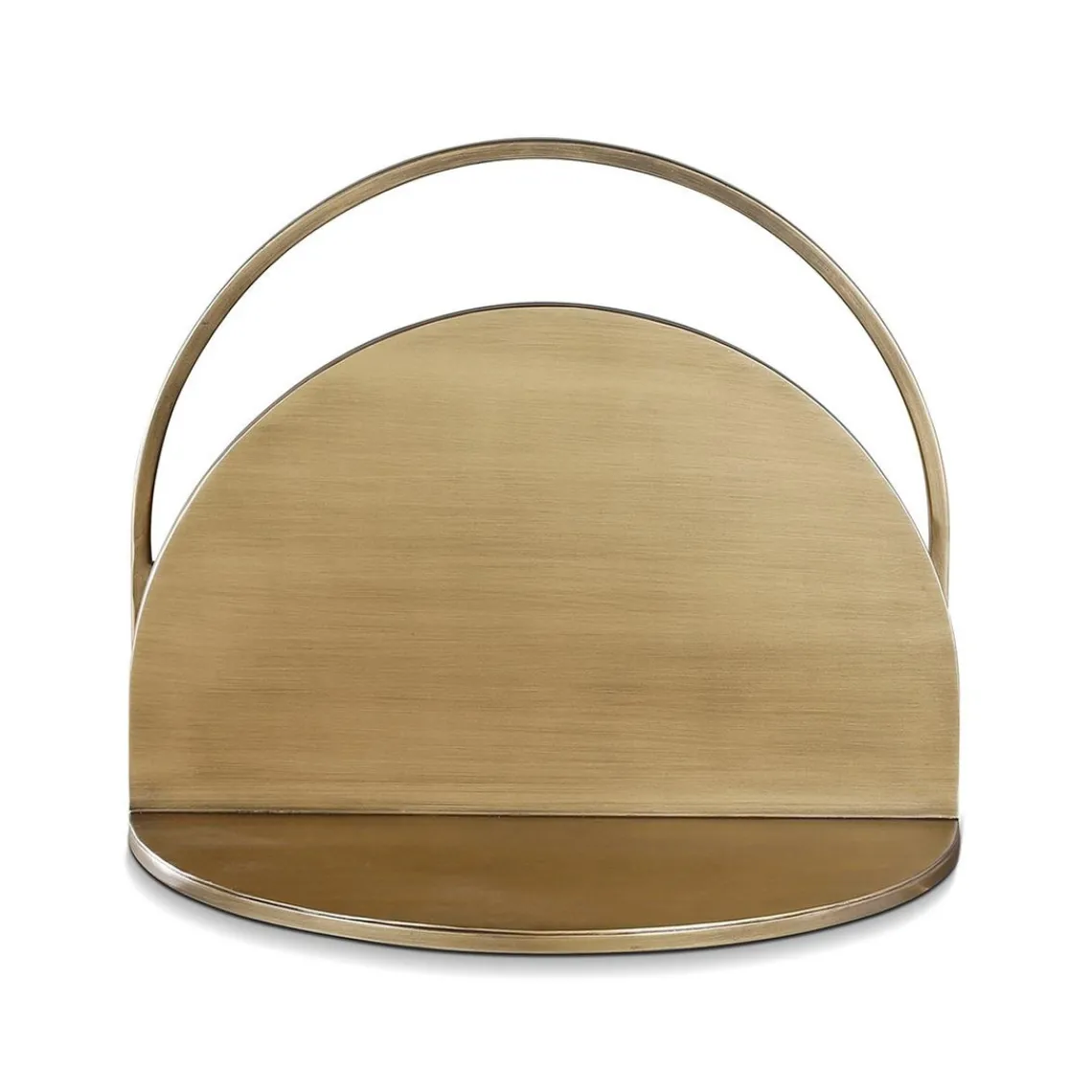 Zago Etagère murale métal laiton antique 40cm