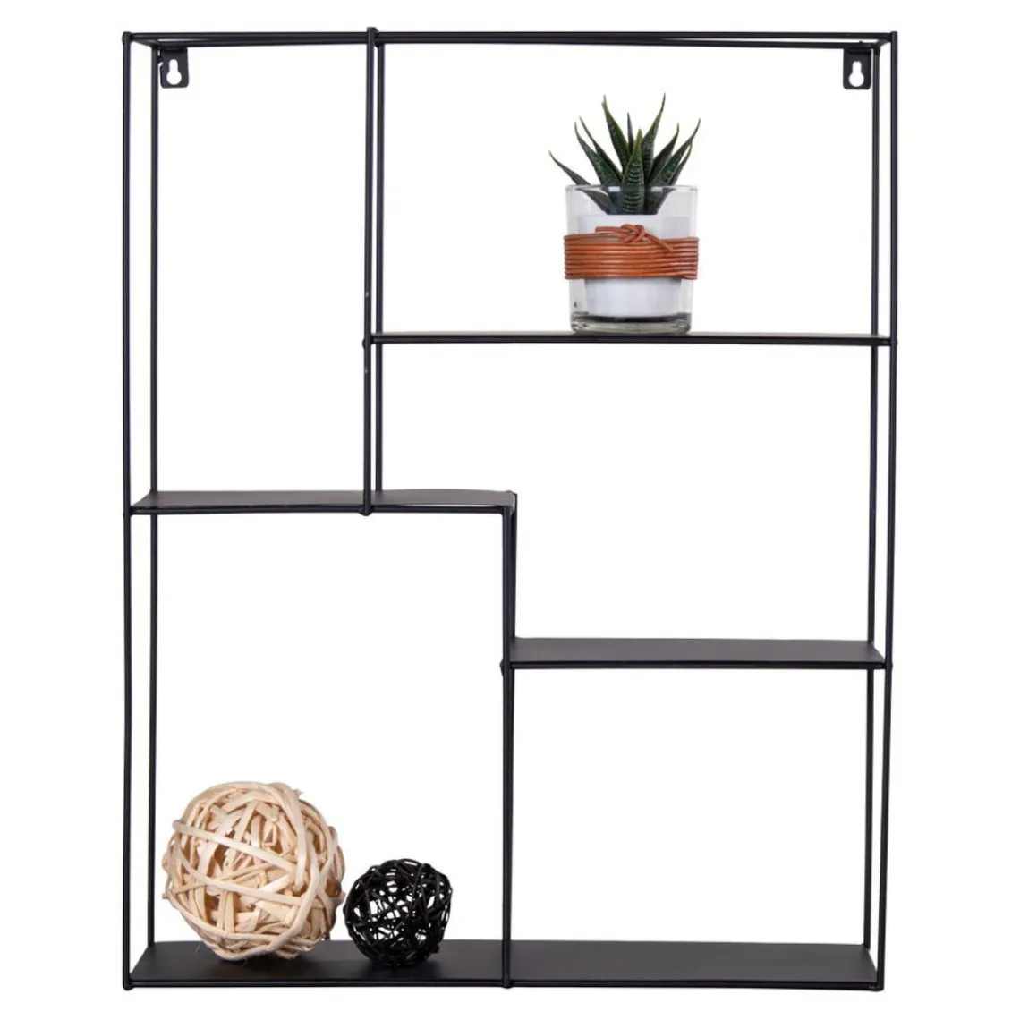 House Nordic Etagère Murale Métal Noir MONS Outlet