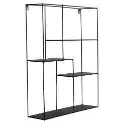 House Nordic Etagère Murale Métal Noir MONS Outlet
