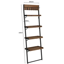 Macabane Etagère murale SIXTINE à plateaux 4 niveaux Discount