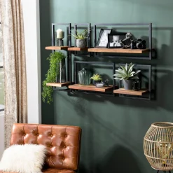 Macabane Etagère murale SIXTINE métal Sale