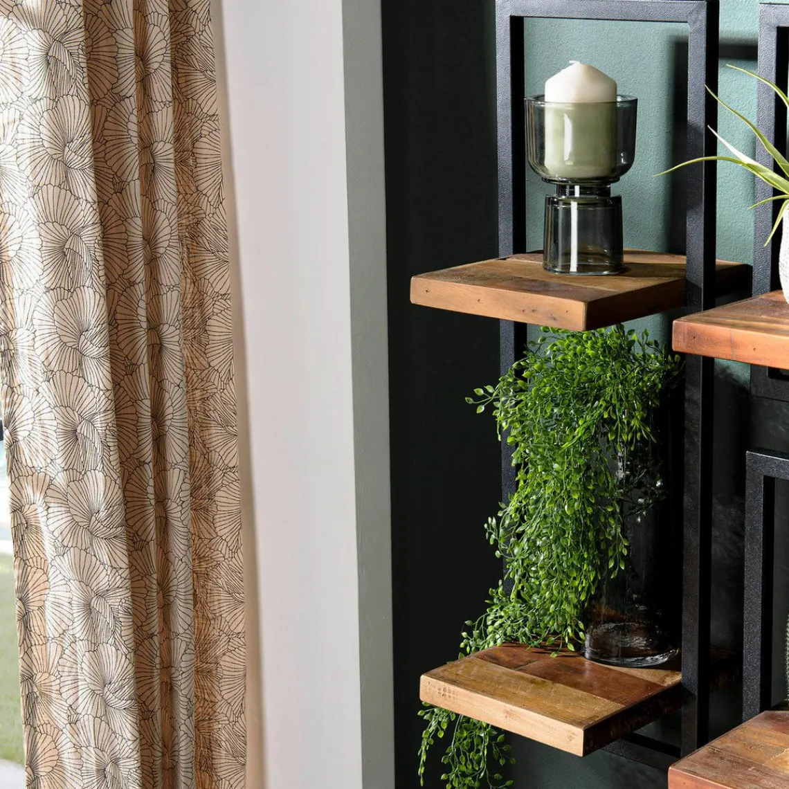 Macabane Etagère murale SIXTINE métal 2 plateaux Discount