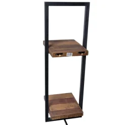 Macabane Etagère murale SIXTINE métal 2 plateaux Discount