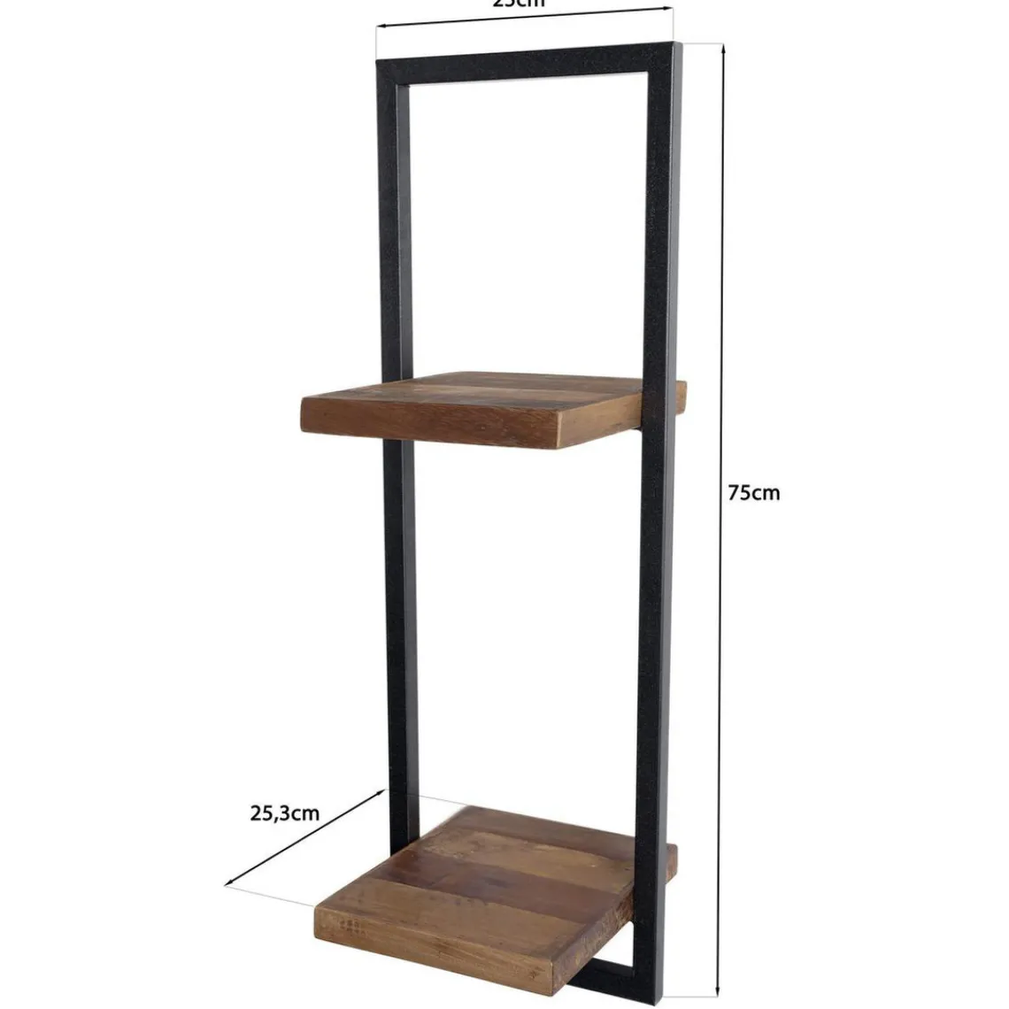 Macabane Etagère murale SIXTINE métal 2 plateaux Discount