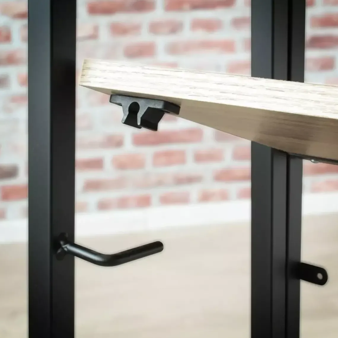 Calicosy Etagère pliable 4 niveaux style industriel en bois Beige Hot