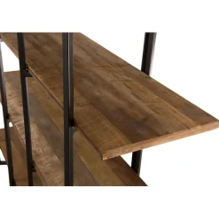 Macabane Etagère SIXTINE 4 Niveaux Bois Teck Recyclé Acacia Mahogany Et Métal Hot