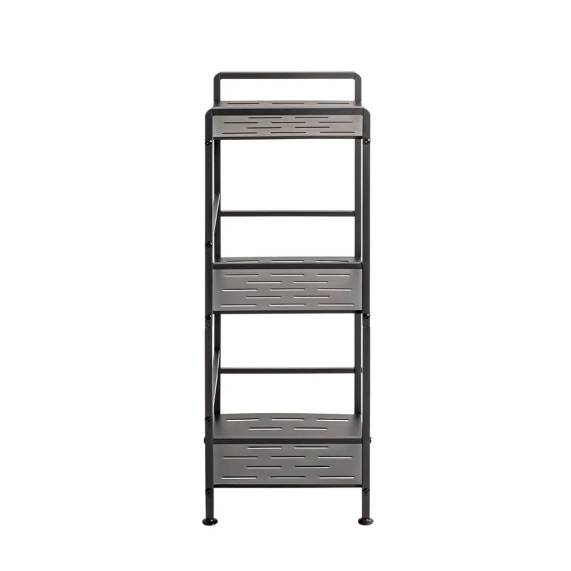 3S. x Home Etagères en métal peint époxy anthracite en tube d'acier Sale