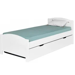 3S. x Home Façade gigogne Melbourne 90*200, compatible avec gamme OPALE Blanc Best