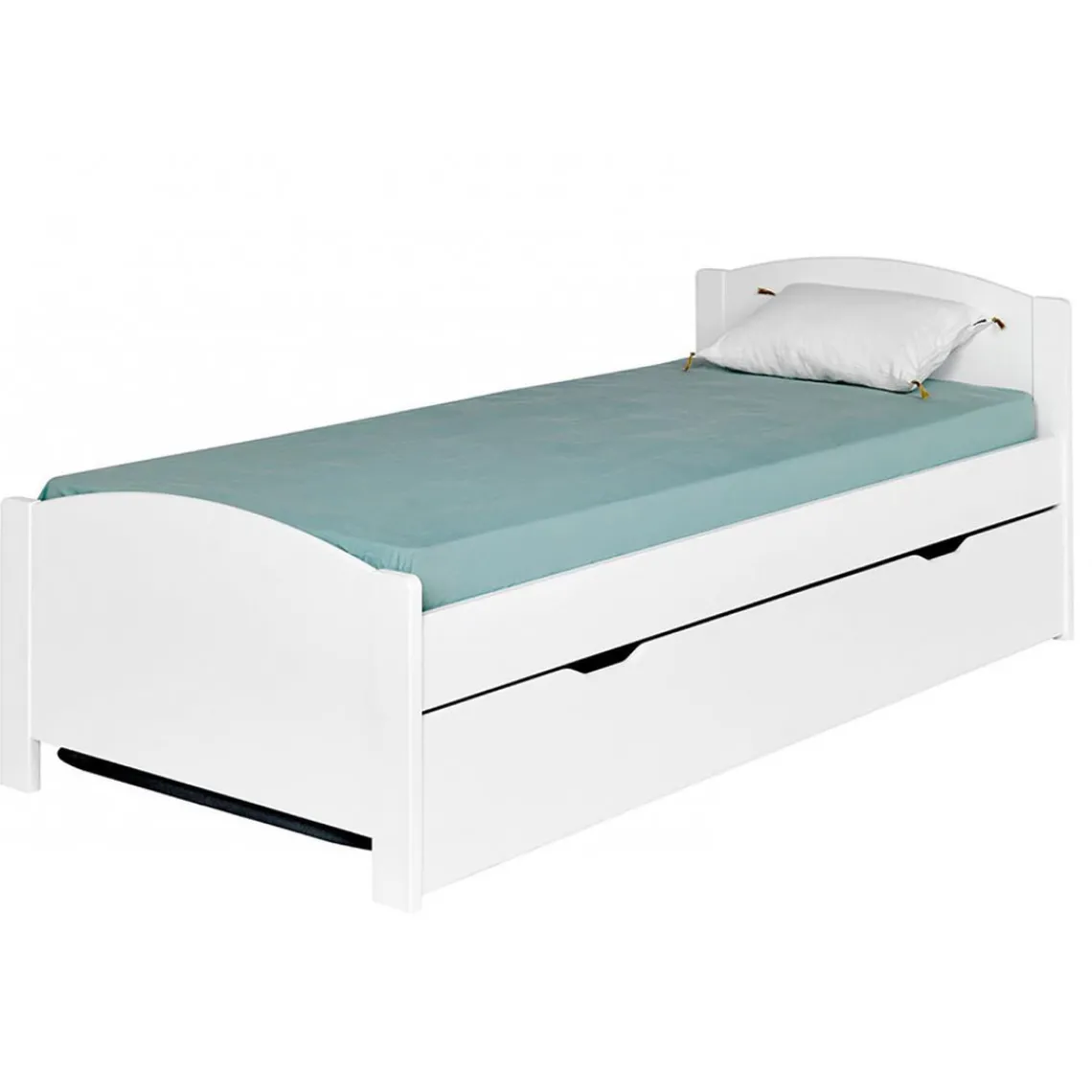 3S. x Home Façade gigogne Melbourne 90*200, compatible avec gamme OPALE Blanc Best