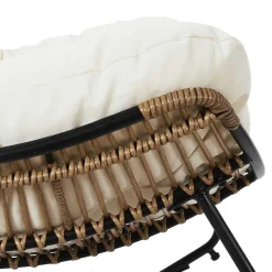 3S. x Home Fauteuil A Bascule Coussin Beige Hot