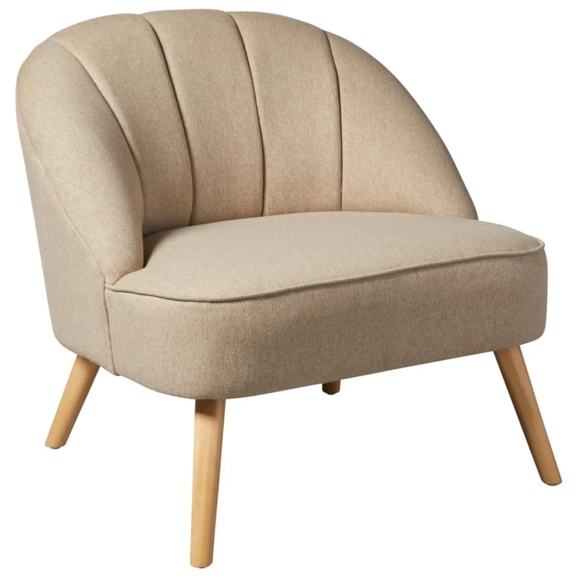 3S. x Home Fauteuil bois Naova beige Online