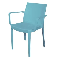 Factory Fauteuil De Jardin Uni Turquoise Spirit Garden DIANE Bleu
