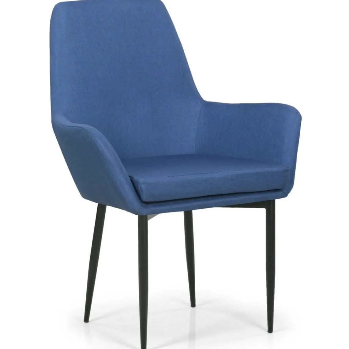 3S. x Home Fauteuil Design Tissu Fonce ERI Bleu Outlet