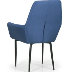 3S. x Home Fauteuil Design Tissu Fonce ERI Bleu Outlet