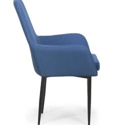 3S. x Home Fauteuil Design Tissu Fonce ERI Bleu Outlet