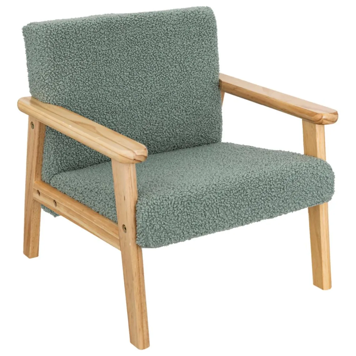 3S. x Home Fauteuil enfant Basile vert céladon New