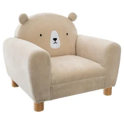 3S. x Home Fauteuil enfant forme animal oreilles ours, Beige New