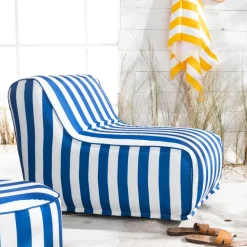 Today FAUTEUIL GONFLABLE - SUMMER STRIPES 90x60x70cm Bleu Sale