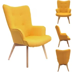 3S. x Home Fauteuil HELSINKI Jaune Outlet