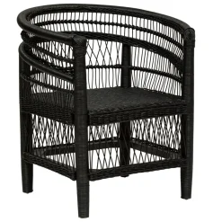 3S. x Home Fauteuil malawi MALEVIO Noir Clearance