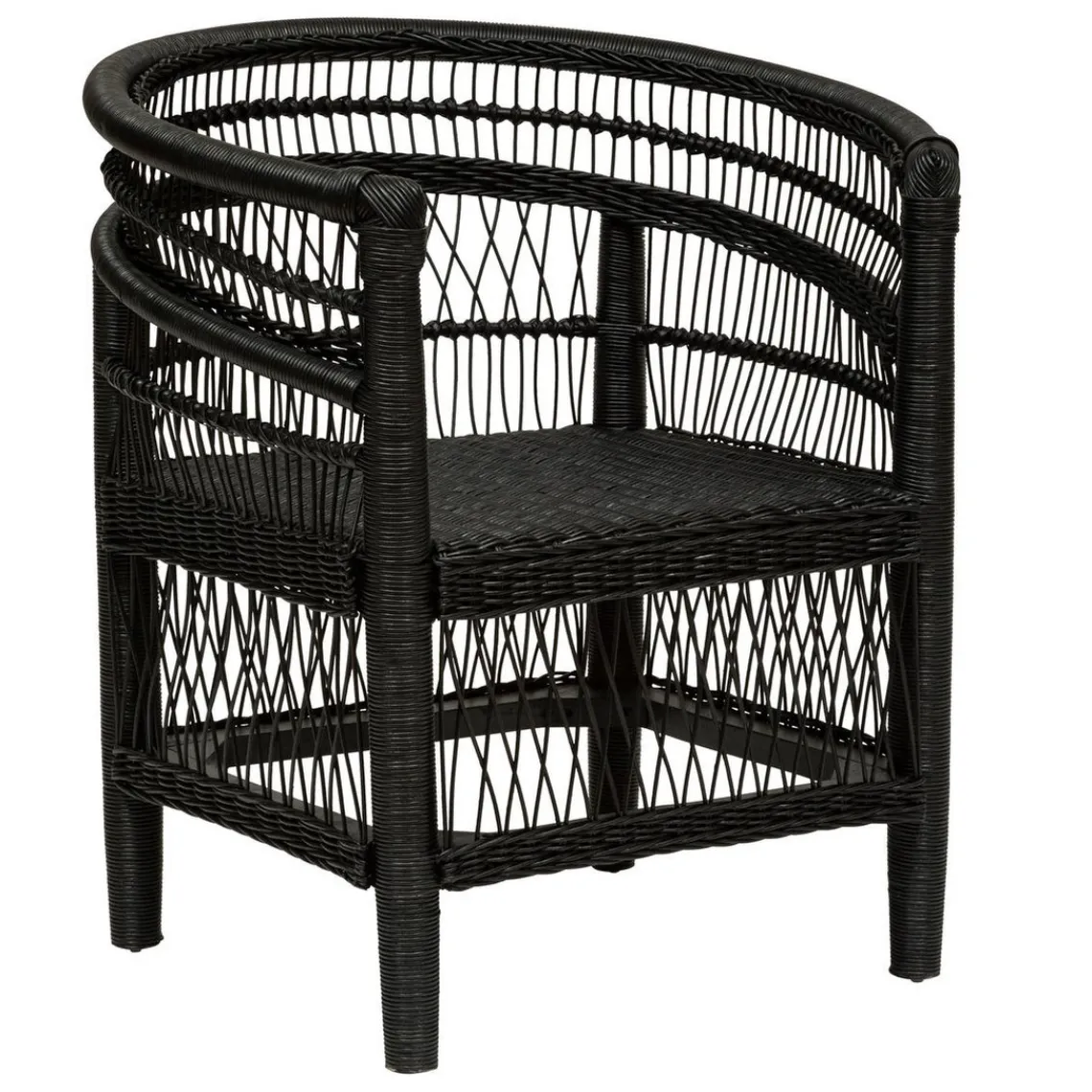 3S. x Home Fauteuil malawi MALEVIO Noir Clearance