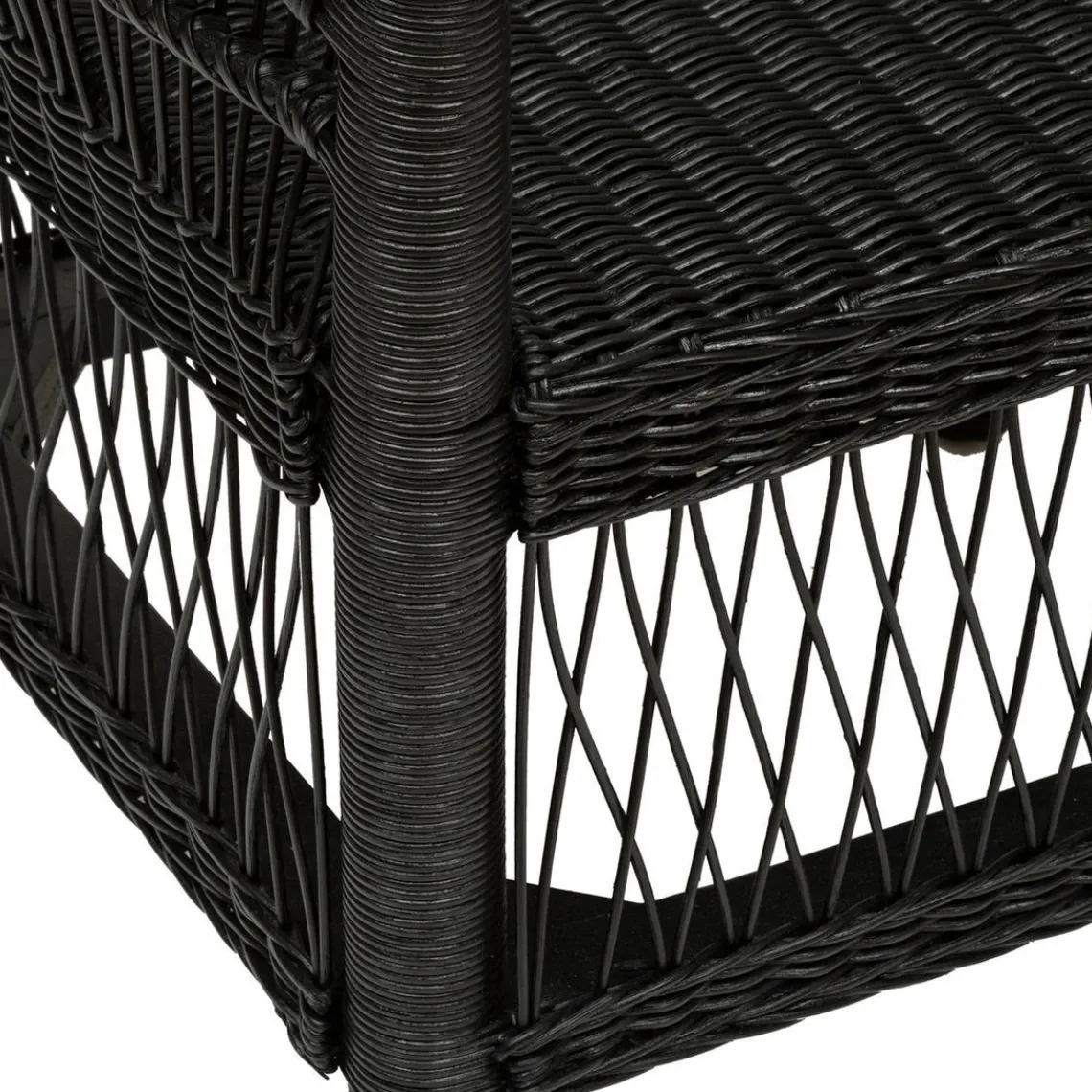 3S. x Home Fauteuil malawi MALEVIO Noir Clearance