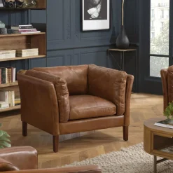 Macabane Fauteuil milano vintage cuir 1 place Discount