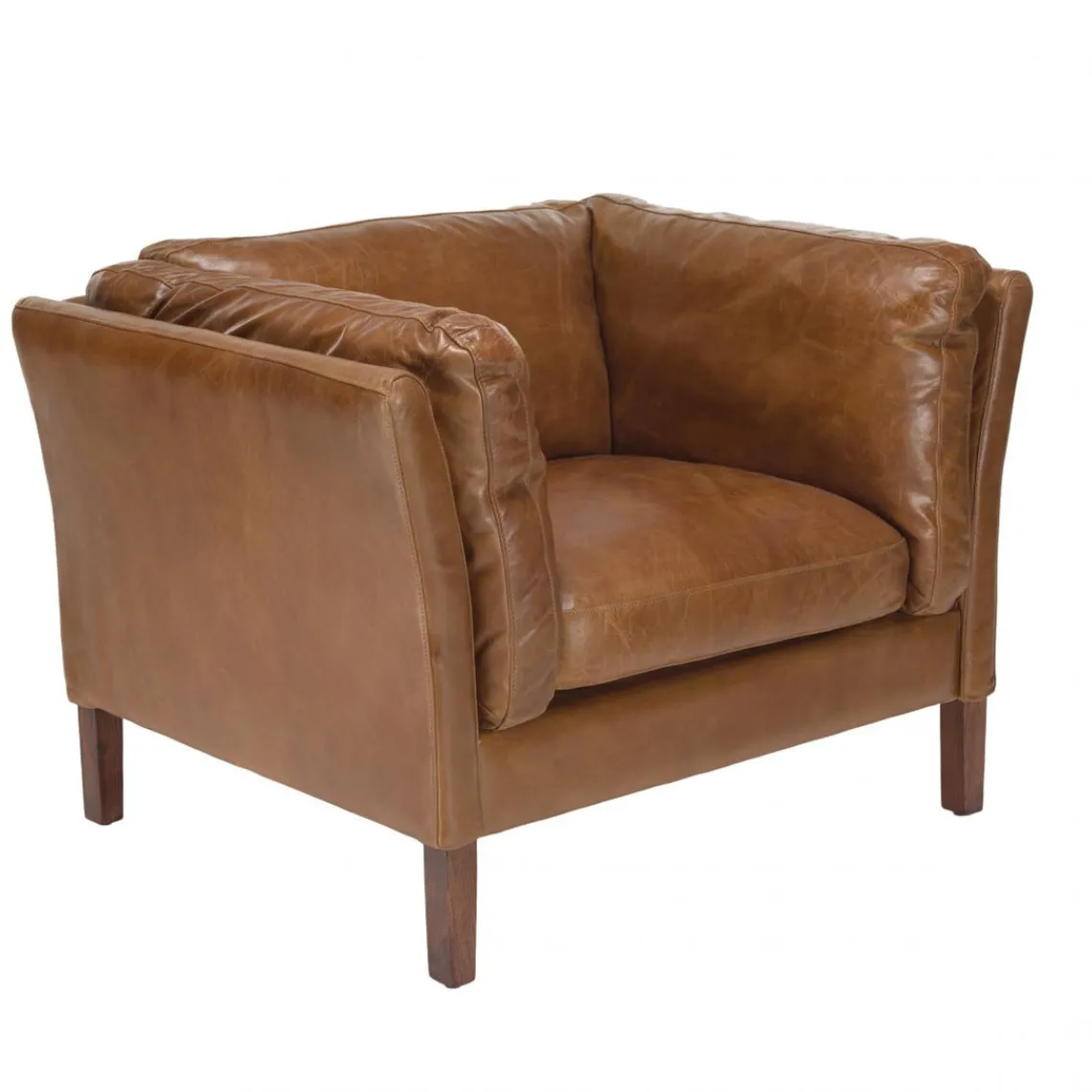 Macabane Fauteuil milano vintage cuir 1 place Discount