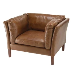 Macabane Fauteuil milano vintage cuir 1 place Discount