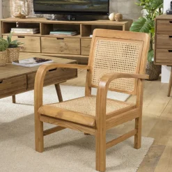 Macabane Fauteuil mindi et cannage DAK Sale