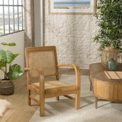 Macabane Fauteuil mindi et cannage DAK Sale