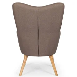 3S. x Home Fauteuil scandinave Tissu Taupe Outlet