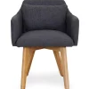 3S. x Home Fauteuil Scandinave Tissu Gris foncé SENDAT Best