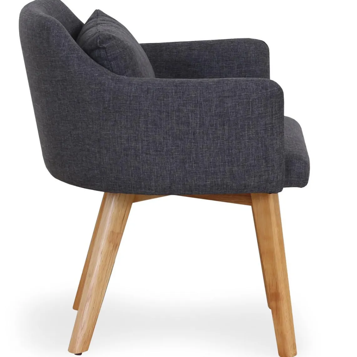 3S. x Home Fauteuil Scandinave Tissu Gris foncé SENDAT Best